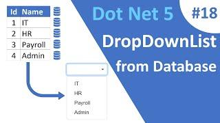 ASP.NET Core Blazor | Dropdownlist Data from Database