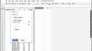 Google Sheets: Filters