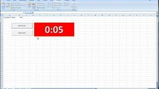 How to Create a Countdown Timer Clock in Excel and VBA