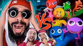 Todos os Rainbow Friends Vs. Mussoumano - Batalha com Games (Compilado)