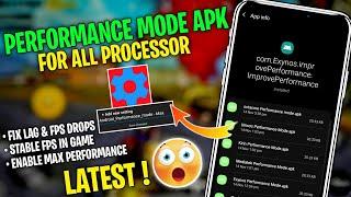 How to Enable Performance Mode + Boost FPS on Any Android | No RootOverclcok - No Lag