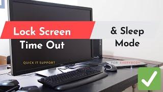 How to change lock screen time out setting in windows 10 | Sleep mode setting - Quick IT Support