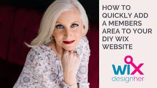 How to Add the Members Area to Your Wix DIY Website