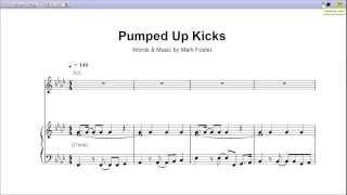 "Pumped Up Kicks" by Foster the People - Piano Sheet Music (Teaser)