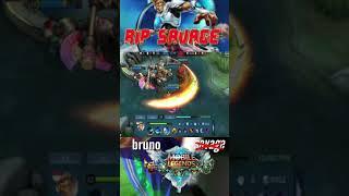 BRUNO FREESTYLE RIP SAVAGE #mobilelegends #tiktok #shorts