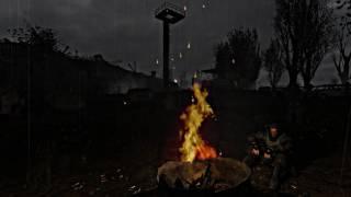 S.T.A.L.K.E.R. Atmosphere - Night at Garbage, bonfire/ Ночная Свалка, костер #stalker #сталкер