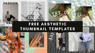 20 Free Aesthetic YouTube Thumbnail Templates | Canva