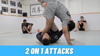 Seated Guard: 2 on 1 Attacks (Troubleshooting Cross Ashi)