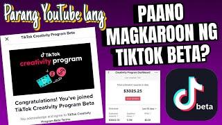 PAANO MAGKAROON NG TIKTOK BETA?  TIKTOK BETA PHILIPPINES | TIKTOK CREATOR FUND DATI!