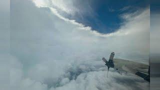 Inside the eye of the storm: NOAA plane captures Hurricane Beryl