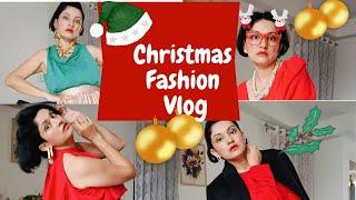 Christmas Fashion Vlog | How to style on Christmas | What to wear on christmas