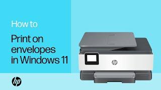 How to print on envelopes from Word in Windows 11 | Product Category | HP Support