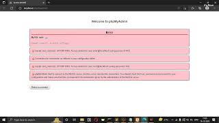 How to fix error error access denied for user mysql phpmyadmin  in xampp