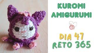 Day 47 (◣ _ ◢) Crocheted Mini Kuromi CHALLENGE 365 days #amigurumis #kuromi