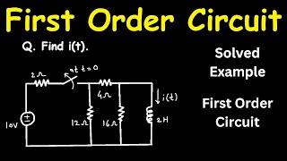 Find i(t) in RL circuit. | First Order Circuit | Electrical Engineering