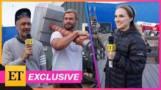 Thor: Love & Thunder SET TOUR w/ Chris Hemsworth, Natalie Portman, & Taika Waititi