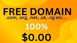 How to get free domain name for a lifetime com, org, net, uk in 2023 NO CREDIT CARDS REQUIRED
