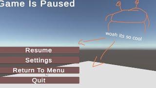 Unity how to make a pause menu