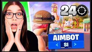 24 BOMBE con UNA MIRA SPAVENTOSA in SOLO! *aimbot* FORTNITE ITA