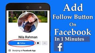 How to add follow button on Facebook profile 2021 - Followers on Facebook