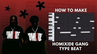 HOW TO MAKE HARD BEATS FOR HOMIXIDE GANG FROM SCRATCH | OPiUM TUTORIAL