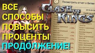 Повышаем проценты в Clash of Kings. Все способы. Часть #2