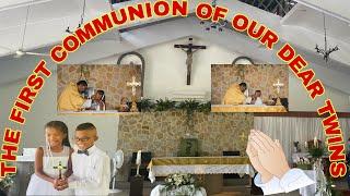 THE FIRST COMMUNION OF OUR DEAR TWINS!#Durkin Twins Vlog