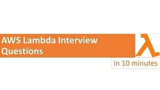 AWS Interview questions | Part 1 | AWS Lambda Interview | #aws #lambda #awscloud