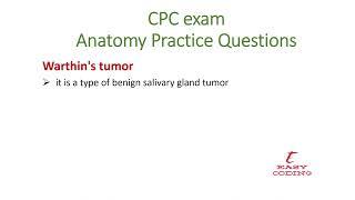 #shorts  2 Warthin's tumor - #anatomy #cpc #cpcexamtips