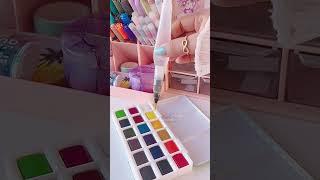 THE BEST WATERCOLOR TRAVEL SET || MIYA HIMI Solid Watercolor #art #painting #shorts