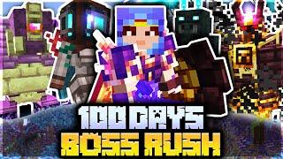 I Survived 100 Days in a MODDED BOSS RUSH...