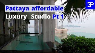 Pattaya cost of living , Luxury affordable Sea View studio condos Pt 1