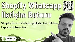 Shopify Free Whatsapp Plugin, Install Phone , Email Button - FREE