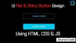 Flat & Shiny Button Hover effet Using Css3 | Online Codes