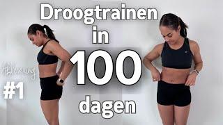 Wat ik eet op een dag -  DROOGTRAINEN in 100 dagen|| Denise Anna