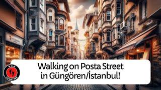 Walking on Posta Street in Merter in Güngören/İstanbul! | 4K Walking Tour