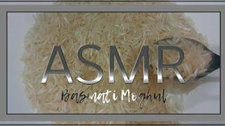 ASMR @ERRCHANNEL155 RAW RICE BASMATI MOGHUL√MAKAN BERAS MENTAH || SOUNDS RICE #basmatirice #mukbang