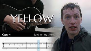 Yellow - Coldplay - Fingerstyle Guitar TAB Chords