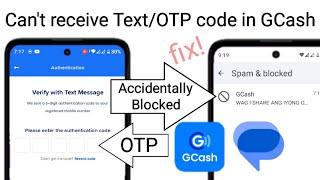 cant receive text messages from gcash fix! || gcash authentication code blocked or spam accidentally