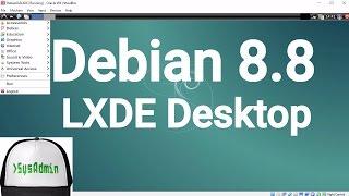 Debian 8.8 LXDE Desktop Installation + Guest Additions on Oracle VirtualBox [2017]