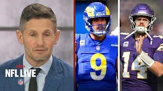 NFL LIVE | "Sam is better than Stafford" - Dan breaks down NFC Wild Card Playoffs: Rams vs. Vikings