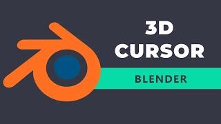 How to move 3d cursor in Blender | Blender 4.1 Tutorial