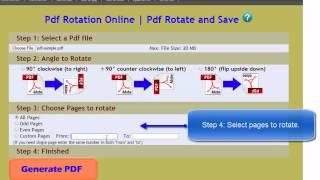 Rotate Pdf Files Online