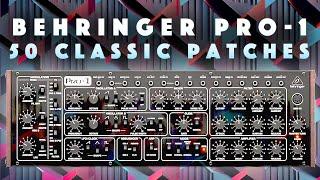 Behringer Pro-1 Patches: Bass, Lead, Pluck. No Talk Demo