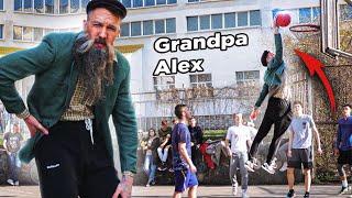 Grandpa Dunks on Trash Talker! *Basketball Prank*