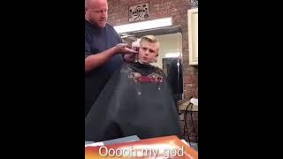 ️ Barber's 'Oops' Moment! Kid's Priceless Reaction!  #funcut #funny #prank #revange