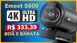 Webcam 4K Barata que Surpreende: Testes da Emeet S600!