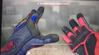 unboxed specialist gloves marble fade minimal wear on my 10th case