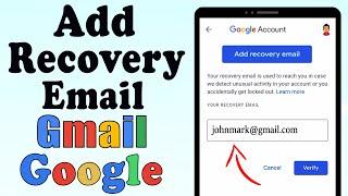 How to Add Recovery Email in Gmail  ||  Add Recovery email to google account