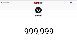 1 Million Subscribers Count | Live | Fake Subscriber Count This Video |